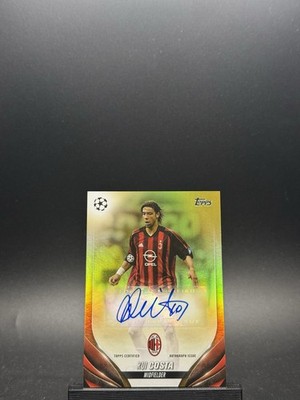 2023-24 Topps Flagship UEFA CC Rui Costa Gold Foilboard Auto 49/50 AC Milan
