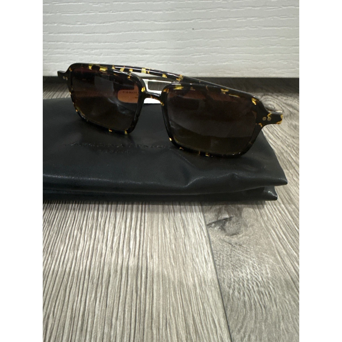 Carolina Lemke Tortoiseshell Square Frame Women\'s Sunglasses - Brown NWT Carolina Lemke Tortoise Square Sunglasses - Brown main image 3