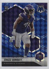 2021 Panini Mosaic Rookies Blue Mosaic Prizm 76/99 Chazz Surratt #368 2o0