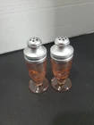 Jeannette Florentine #2 Pink Depression Glass Salt & Pepper Shakers Set