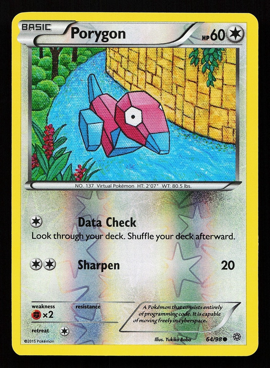 Porygon 64/98 Reverse Holo Ancient Origins Pokémon Card | eBay