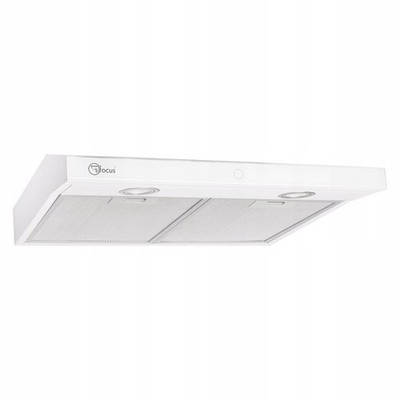 Unterbau-Dunstabzugshaube 60 cm FOCUS Modo Slim Touch LCD Weiß 174 m3/h