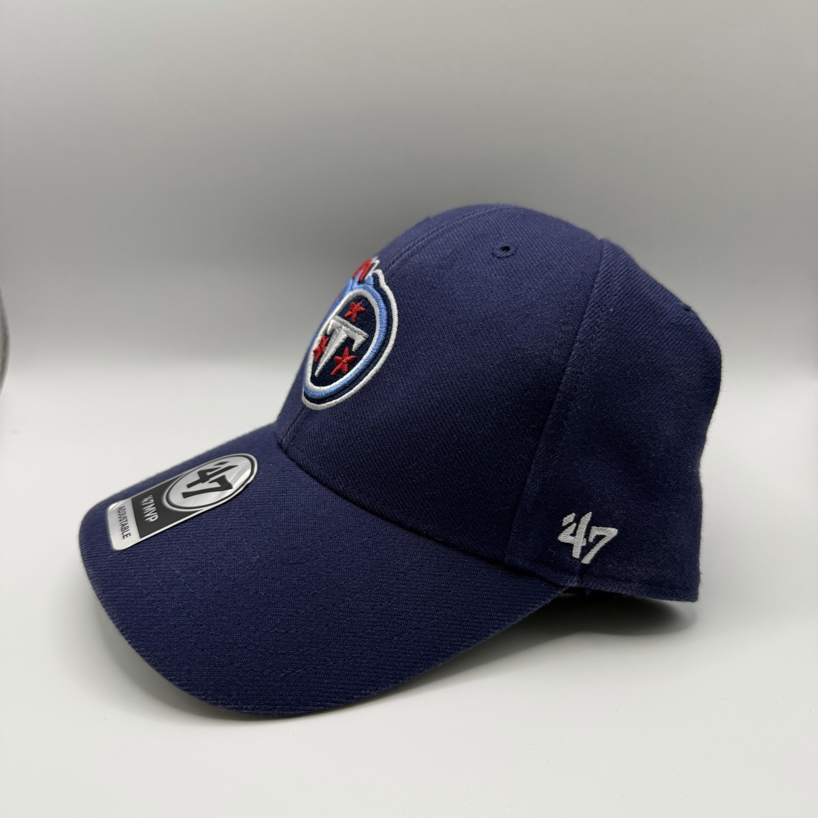 Tennessee Titans 47 Brand MVP Hat Navy Adjustable NFL Football Cap Unisex NWT thumbnail 2