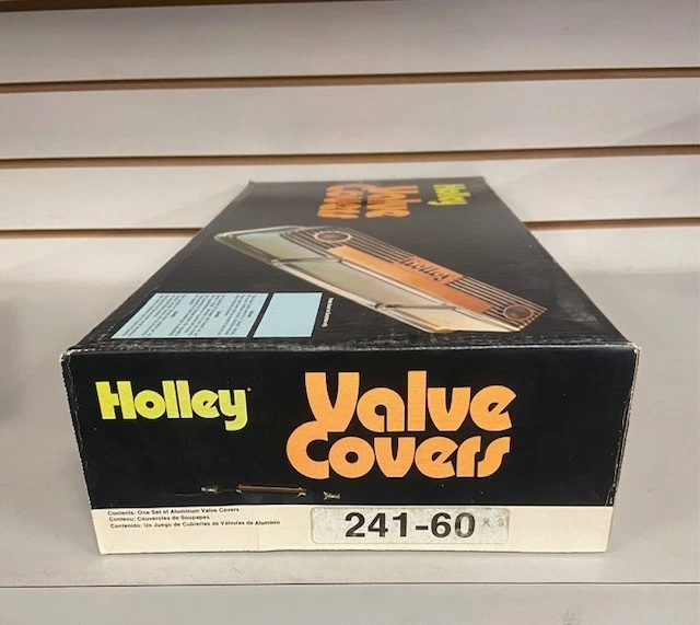 Cubiertas de válvula de aluminio pulido Holley 241-60 Ventige Ford 6 pernos 260-351W Foto 3 de 3