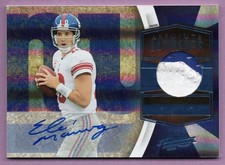 2010 ABSOLUTE MEMORABILIA HEROES MATERIALS AUTO SPECTRUM PRIME ELI MANNING 1/5