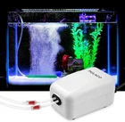 Dual Outlet Aquarium Air Pump Quiet Oxygen Pump Kit 10–100 Gallon