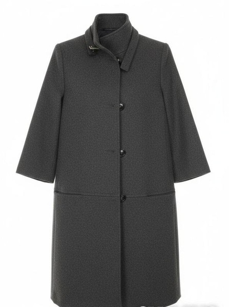 Women Trussardi Coat Grey Cashmere 38