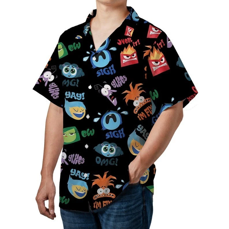 Unisex Inside Out 2 Emotions Hawaiian Shirt