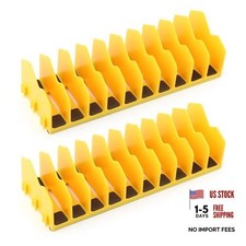 2-pack Plier Organizer Rack Pliers Cutters Organizer With Non-slip Yellow