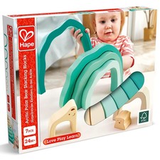 Hape: Arctic Polar Bear Stacking Blocks Wooden Nesting Toy