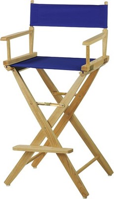American Trails Extra-Wide Premium Directors Chair 30'' H Bar Height Natural