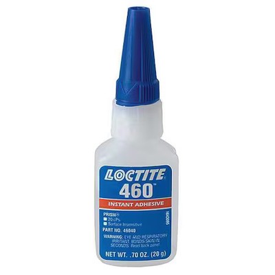 Loctite 135463 Instant Adhesive, 460 Series, Clear, 0.7 Oz, Bottle