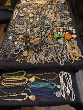 14 Pounds Vintage To Now Costume Jewelry Many Of Them Are Signed—-#42