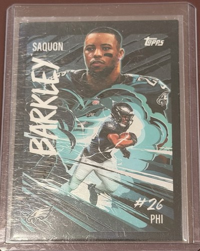 2025 Topps Chrome Saquon Barkley Base (RAW)