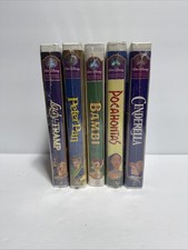 Original Walt Disney Masterpiece Collection VHS Tapes Lot Of 5 Sealed