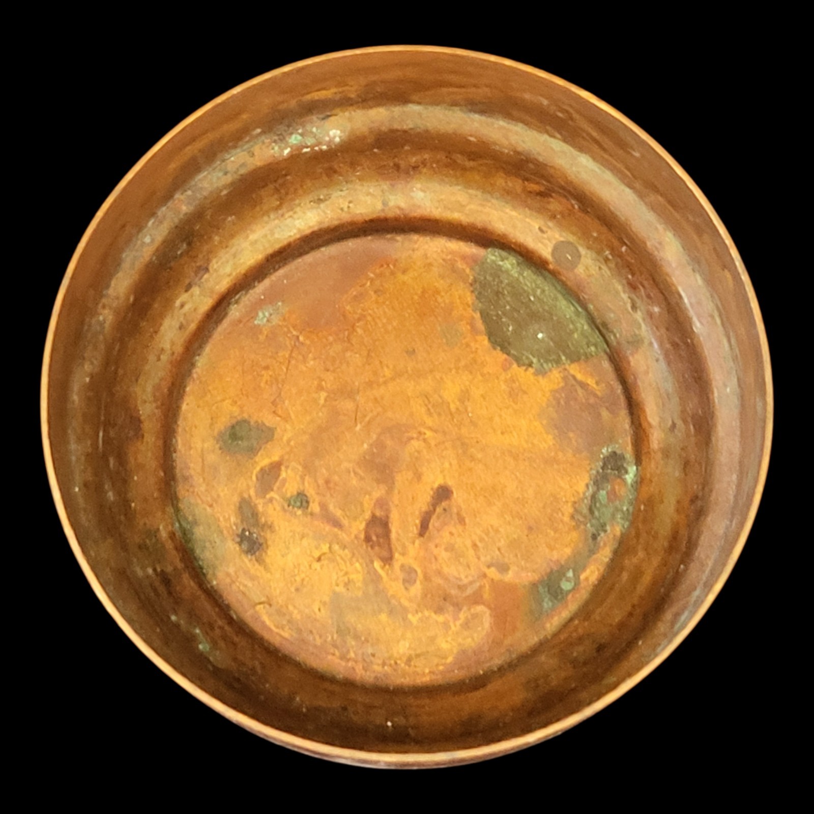 Vintage Candle Holder Base Copper Cup