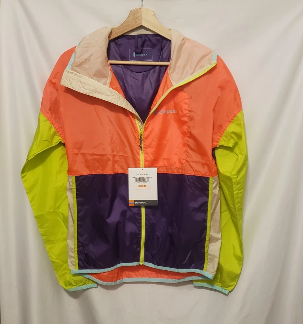 Cotopaxi TECA Technical Windbreaker XS Boardwalk Purple Zip Lightweight Hooded