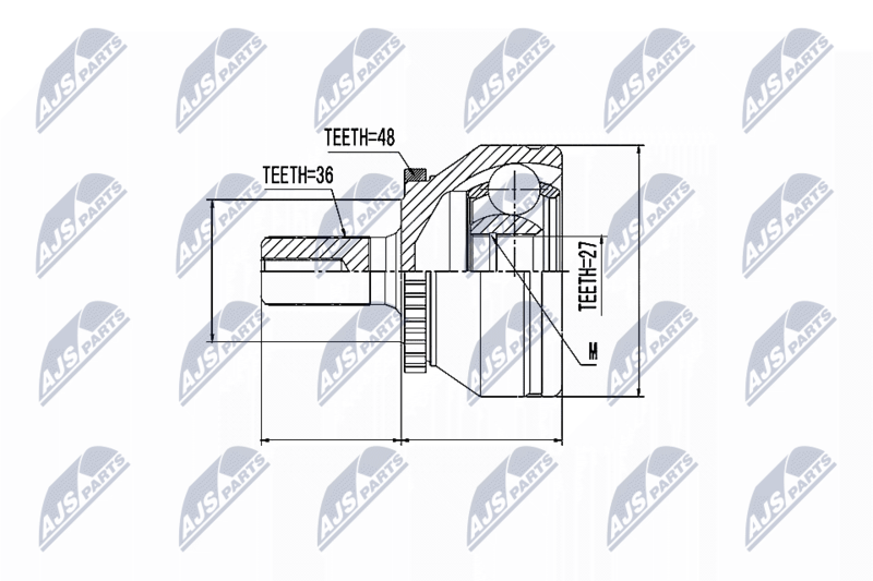 ✅Fits NTY NPZ-VV-017 OUTER CV JOINT ⭐UK Seller⭐ - Image 13
