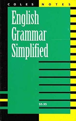 English Grammar Simplified (Coles Notes) - Paperback, by Coles Notes - Very Good