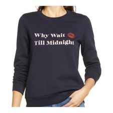 1901 NEW Graphic Black Fleece Lined Sweatshirt Size Small Brand New with tags