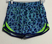 Old Navy Active Go-Dry Girls XL 14 Leopard Pull On Lined Running Shorts