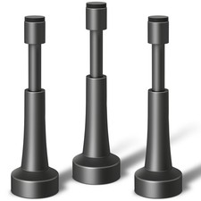 3PCS Spring Door Stoppers for Wall - 4.33 Inch Door Stop for Bottom of Door, ...