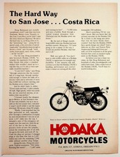 Vintage Hodaka 250/SL Motorcycle Magazine Print Ad 1970s Enduro Trail Bike