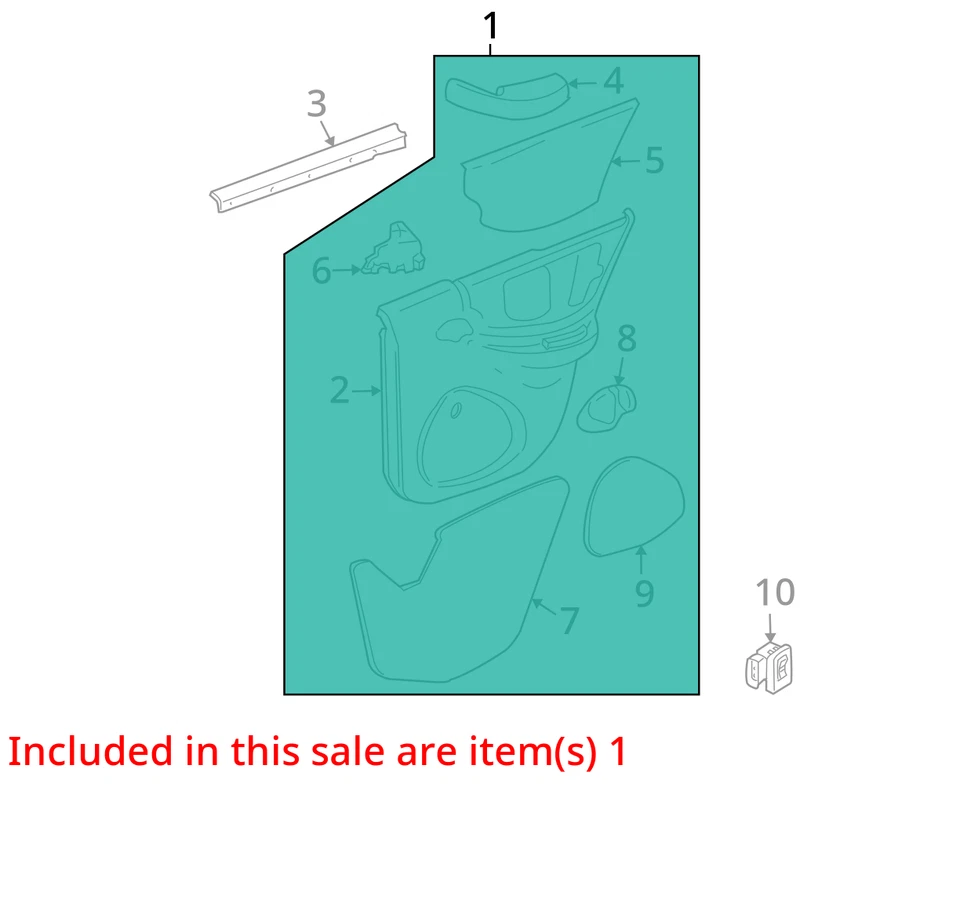 SE ADAPTA A PONTIAC SUNFIRE 2000-2002 MOLDURA ASM RR S/D PONT SDN 22610894 - NUEVO OEM Foto 2 de 3