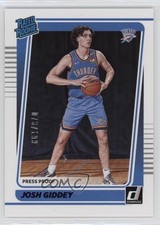 2021 Panini Donruss Rated Rookie Purple Press Proof 73/199 Josh Giddey #202 1u0