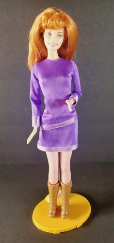 USED 1999 Mattel Scooby-Doo! Daphne Barbie Doll Original Outfit (Replaced Shoes)