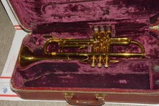 1950 C.G. Conn Elkhart Bb Trumpet 354798 See Demo 22b/28b type 