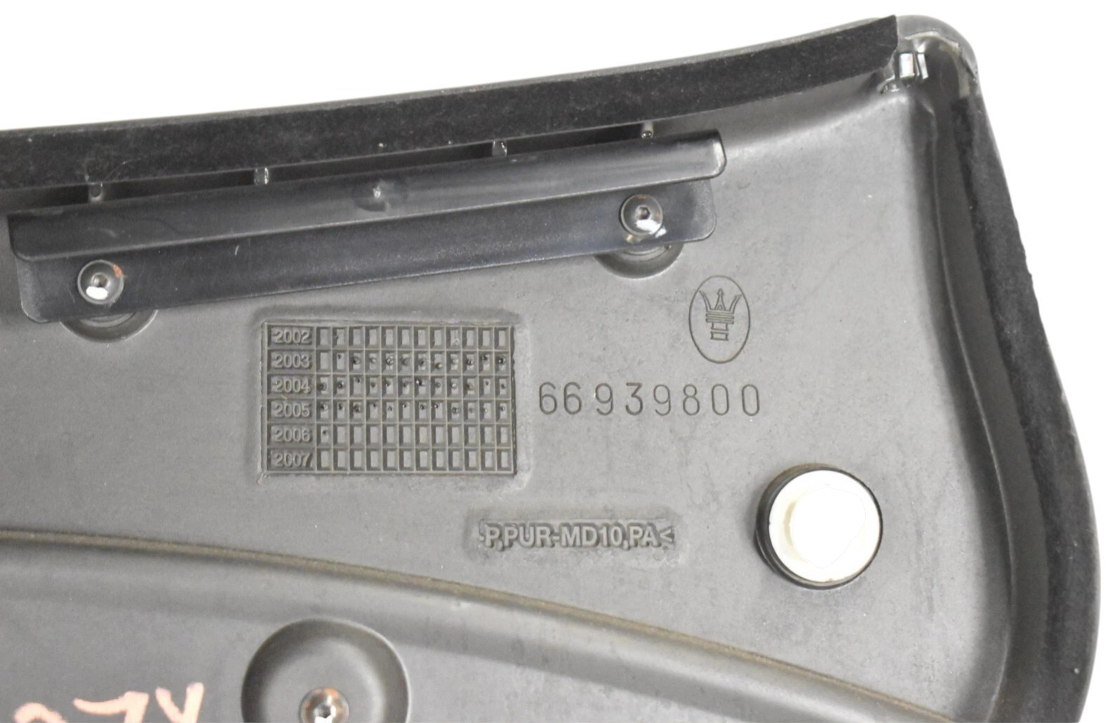 03-13 Maserati Quattroporte M139 Rear Left Door Interior Trim Panel 66939800 OEM