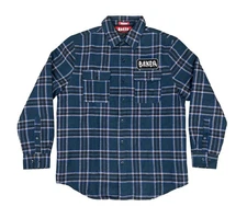 Baker Skateboards Crust Blue Flannel Plaid Jacket