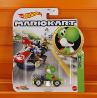 Hot Wheels - 2021 - Yoshi (GrüN) - Pipe Frame Kart - Mariokart / Mario Kart