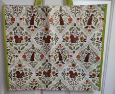 Squirrels Foxes Fall Large Reusable Shopping Bag TJ Maxx Eco Friendly Tote Bag