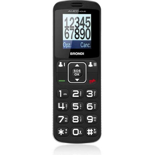 BRONDI AMICO HOME MOBILE GSM AVEC GRANDES CLÉS DUAL SIM AFFICHAGE 1.7" NOIR - Photo 3/5