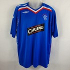 Glasgow Rangers Soccer Jersey #7 Evans Football Club Umbro SS Shirt Mens L