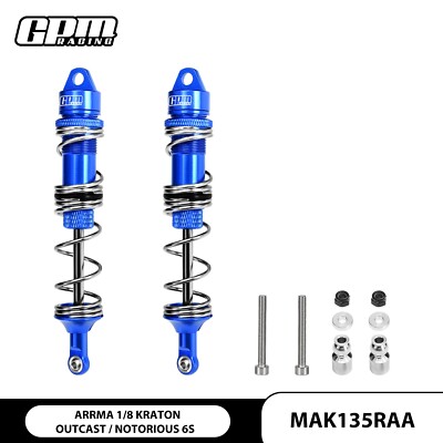 GPM Alu Rear Double Section Spring Dampers For ARRMA Kraton Notorious Outcast