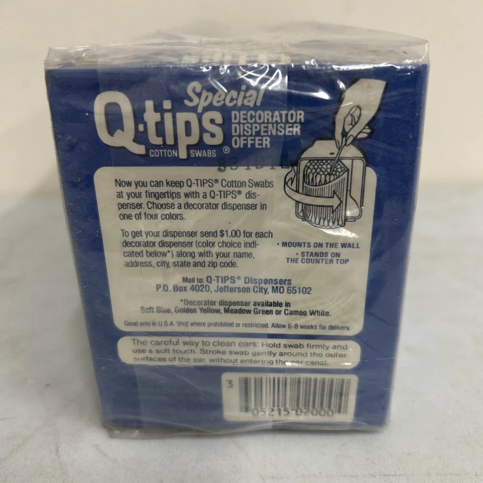 Caja De Colección Q-tips NOS Paquete Sellado De 12 Cajas De 54 Unidades Cada una Palos Flexibles Foto 3 de 4