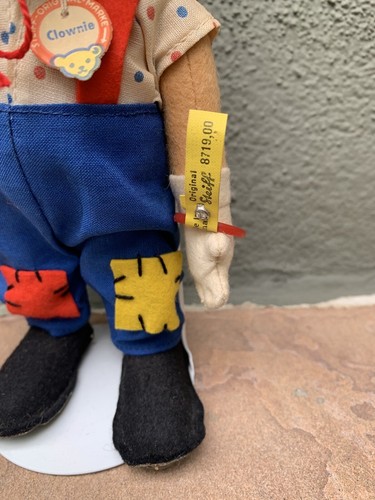 Steiff Clownie Clown Doll ID 1960s Vintage 7” - Picture 3 of 6