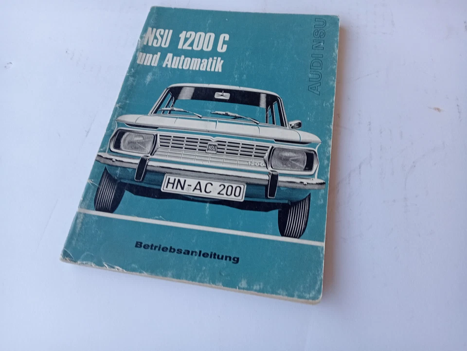 1971 NSU 1200 C BETRIEBSANLEITUNG - Imagen 2 de 4