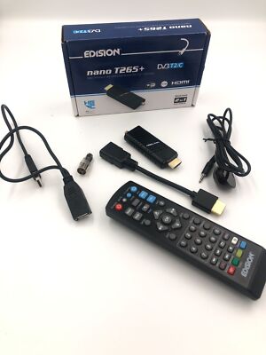Edision Nano T265+ DVB-T2/C Receiver, HDMI, Full HD, USB, PVR, WiFi Support