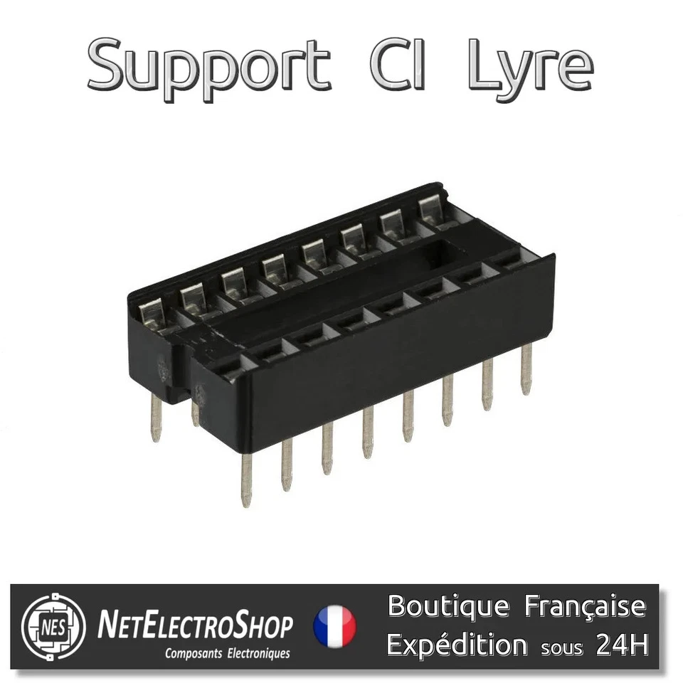 Supports Lyre 16 broches pour circuit intégré - x2