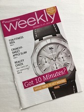 Weight Watchers PointsPlus Weekly Booklet - Oct 21-27, 2012