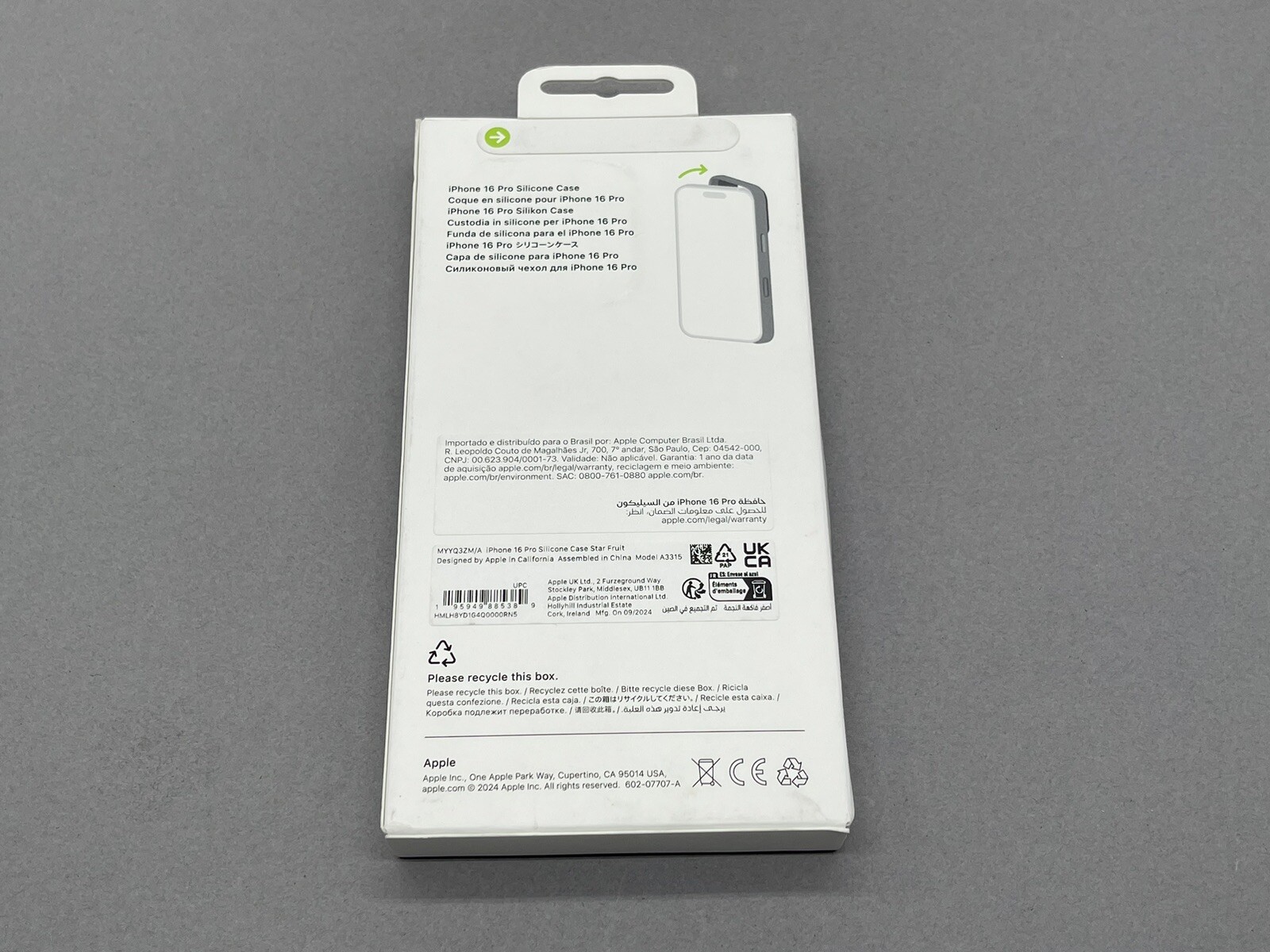 Genuine Apple MYYQ3ZM/A iPhone 16 Pro Silicone Case with MagSafe STAR