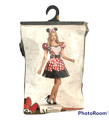 MINNIE MOUSE Costume Disguise Disney Womens SIZE SMALL (4-6) Halloween Glam 