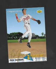 Chipper Jones 1993 UD 2 Peter Gammons Inside The Numbers #459 Atlanta Braves