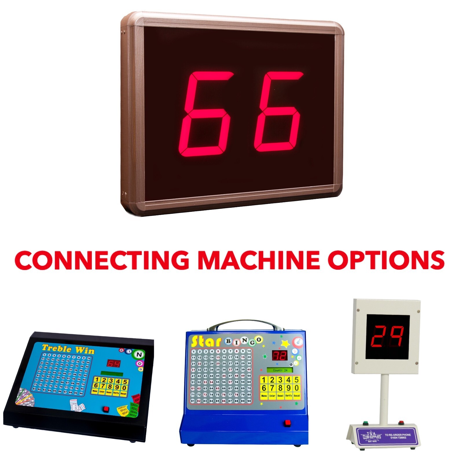 Wireless Audience Display Monitor For Star Bingo Treble Win Lucky Bingo