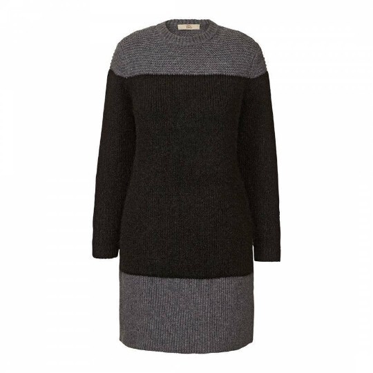 Orla Kiely Rare Mohair Sweater Jumper Dress Grey Black Medium|Not Coat Backpack image 2