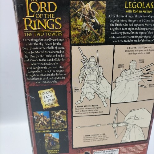 Legolas mit Rohan Rüstung Actionfigur Der Herr der Ringe Die zwei Türme NEU - Bild 16 von 17